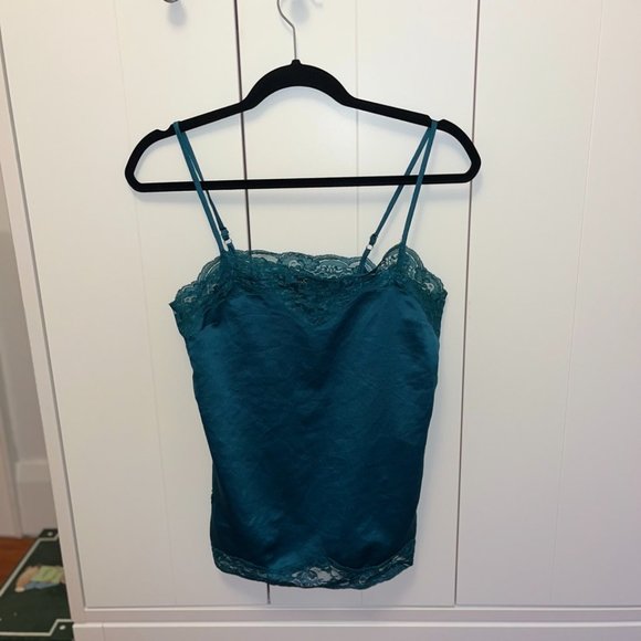 Teal Lace Cami - Picture 2 of 3